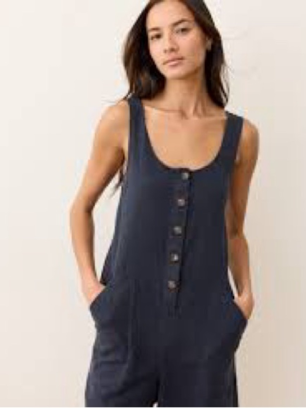 Marine Layer Dark Navy Sleeveless Romper